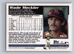 2024 Topps Archives – 1995 Fan Favorites Autographs Wade Meckler #95FF-WM AU RC