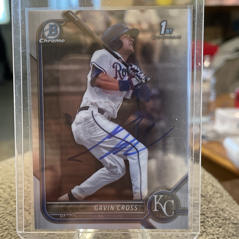 2022 Bowman Draft – Chrome Gavin Cross Auto #BDC-6 (RC) Royals