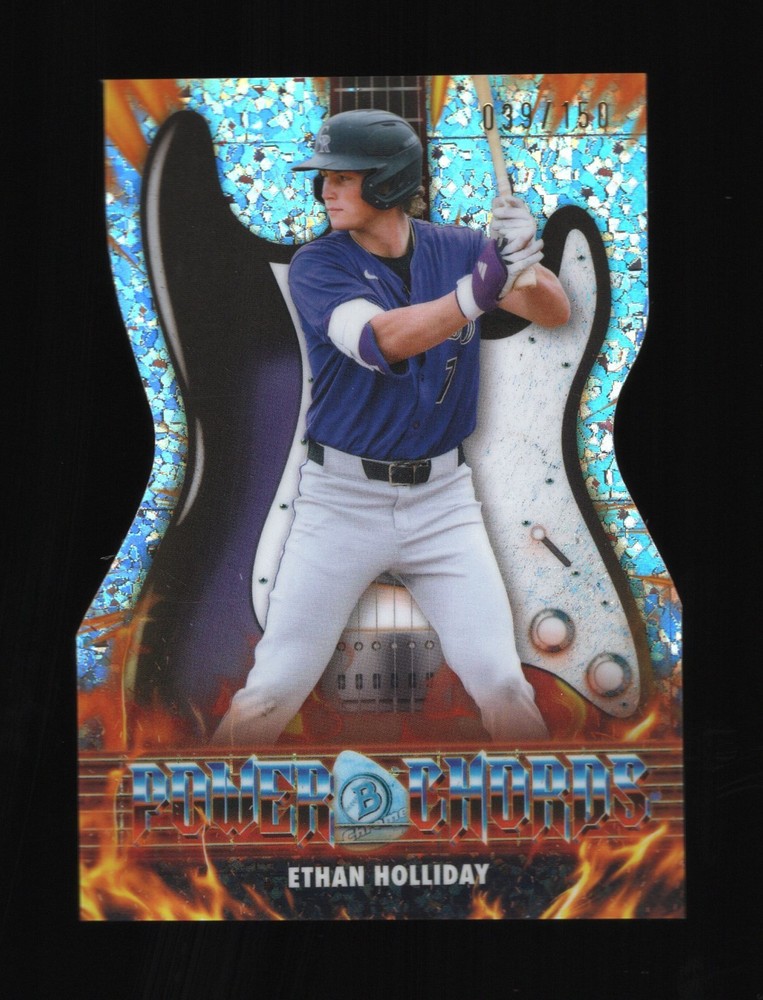2026 Bowman Chrome Power Chords Ethan Holliday /150 Rockies #PC-20