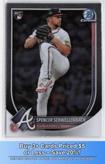 2025 Bowman Chrome Spencer Schwellenbach #84 Rookie Atlanta Braves