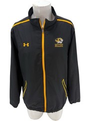 Under Armour Mizzou Tigers Jacket Men&rsquo;s L Black Gold Storm1 Full Zip NCAA YGI U6