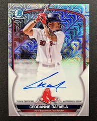 QTY AVL Ceddanne Rafaela Auto Bowman Chrome Mojo Refractor Autograph Prospect