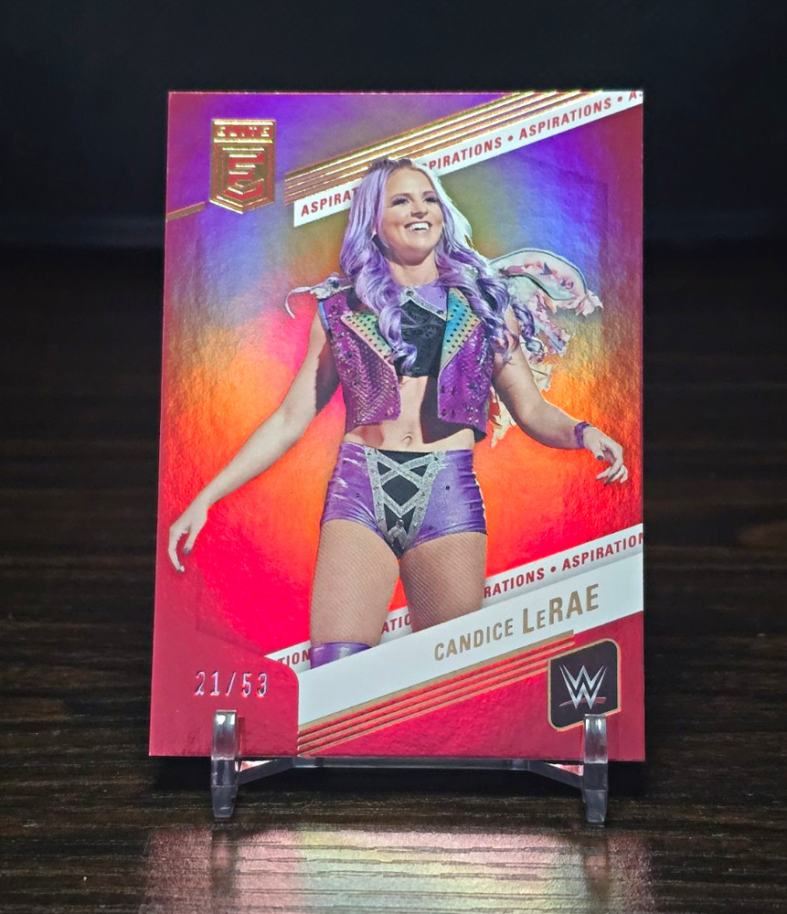 2023 Panini Donruss Elite WWE Candice LeRae #44 Aspirations #/53