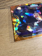 Prizm Lebron James Orange Cracked Ice #1 Kobe Tribute Dunk SP Lakers