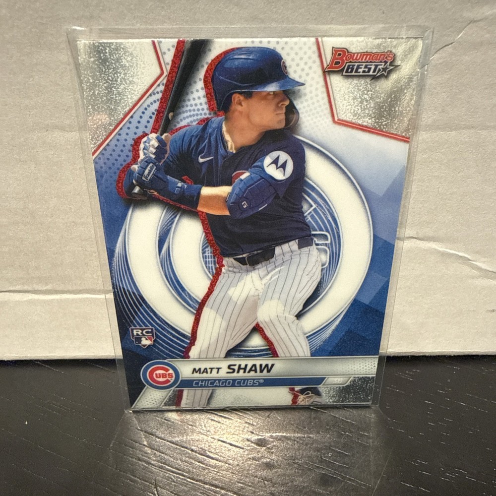 2025 Bowman’s Best #15 – Matt Shaw – Rookie Logo – Chicago Cubs