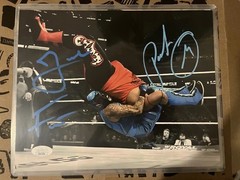 WWE Penta/Jacob Fatu Dual Auto JSA Certified Authentic Autograph Rare