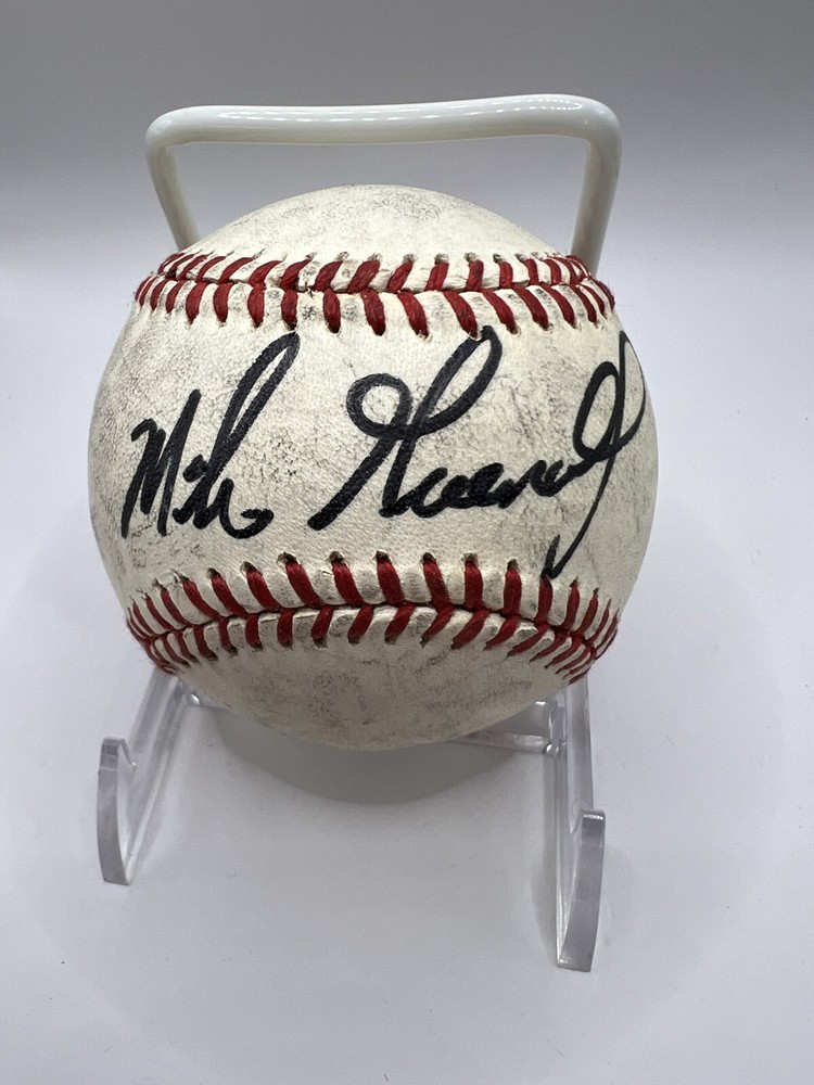Mike Greenwell Signed Autographed AL Baseball Black Sharpie Auto Boston Red Sox