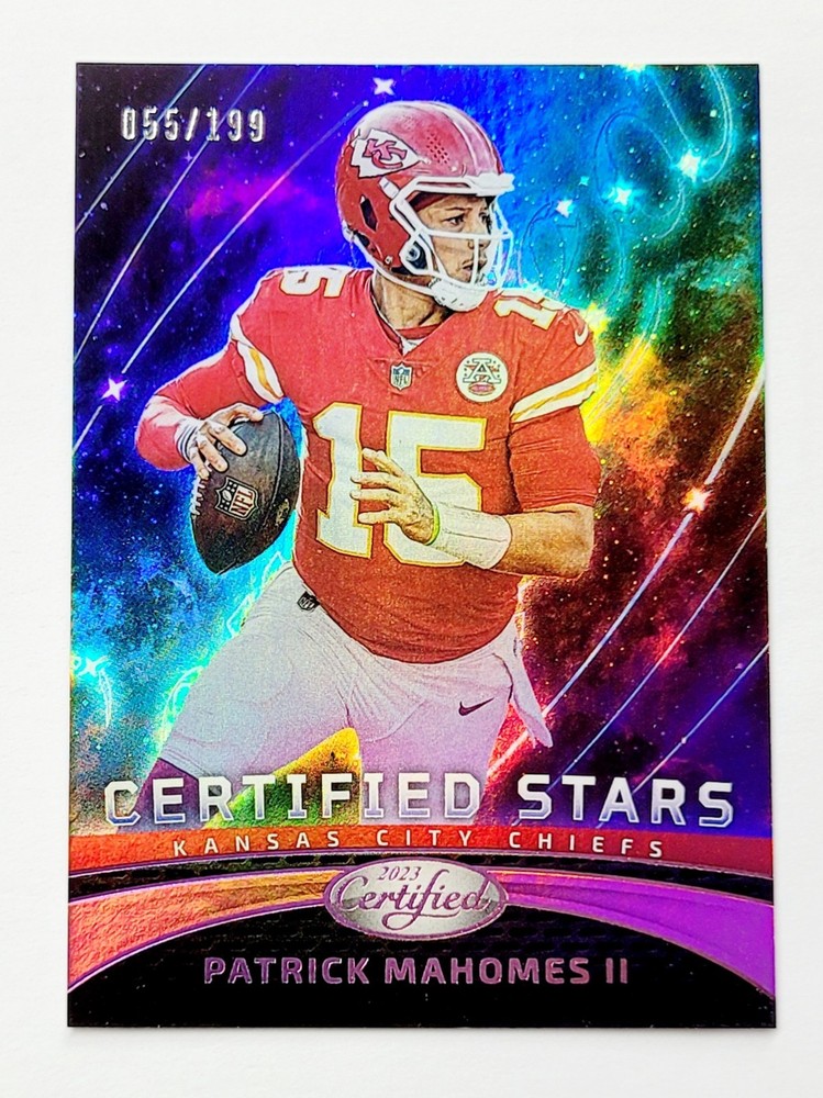 2023 Panini Certified Patrick Mahomes II Certified Stars Mirror Pink /199 Chiefs