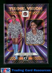 2025 Donruss WNBA #11 Sydney Colson Tunnel Vision Orange Laser #/399