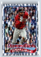 2024 Topps Series 1 Jordan Lawler (RC) Silver Crackle Foil Diamondbacks