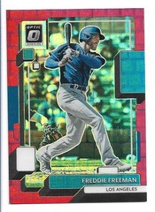 Freddie Freeman 2022 Panini Donruss Optic Red Pandora Prizm #131 /99 Dodgers