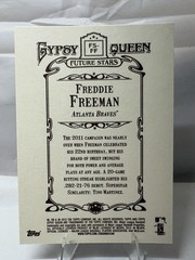 Freddie Freeman 2012 Topps Gypsy Queen Future Stars #FS-FF Insert XebX