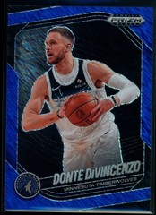 Donte DiVincenzo /35 Blue Shimmer 2024-25 Panini Prizm Black FOTL Timberwolves #