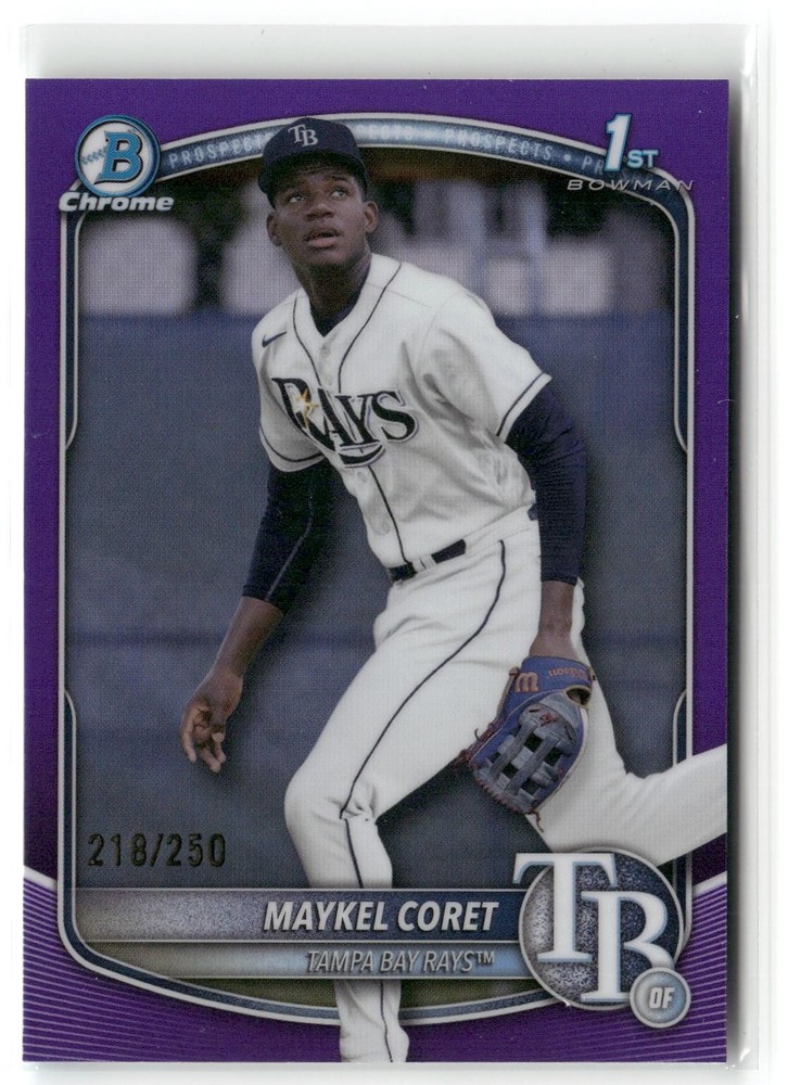 2025 Bowman Chrome #BCP-240 Maykel Coret True Purple #/250