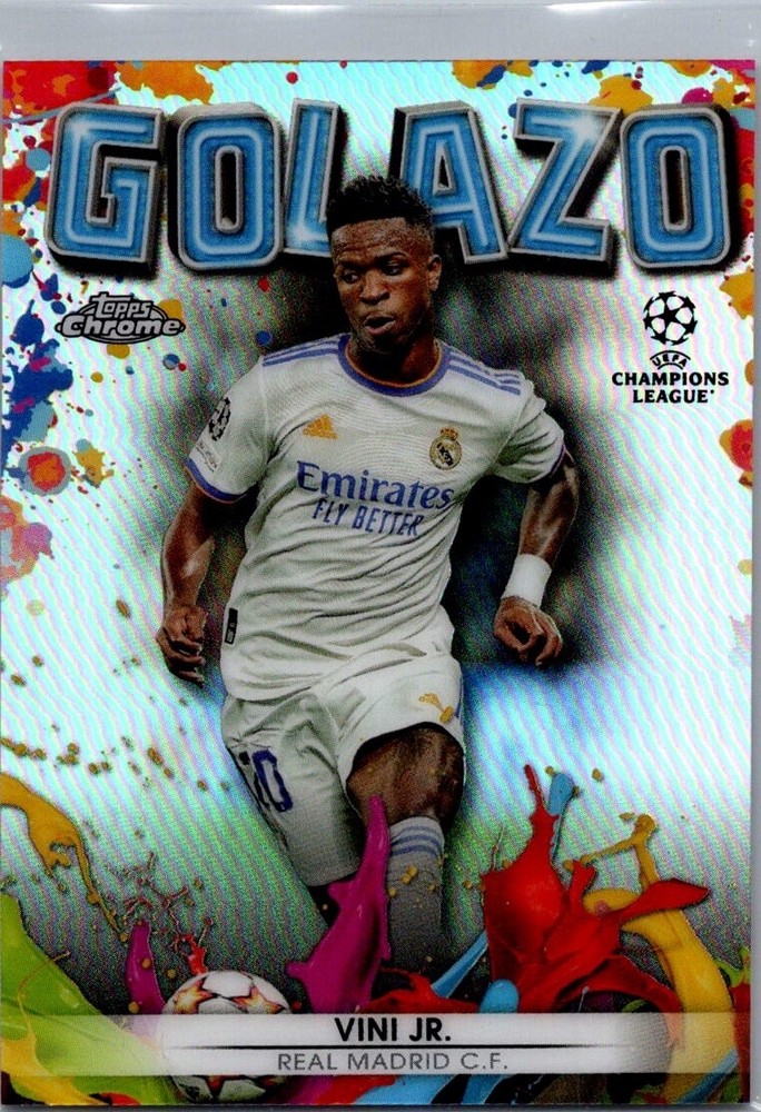 2022 Topps Chrome Golazo Refractor #G-2 Vini Jr Real Madrid