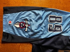 Tennessee Titans Wycheck 89 Football Jersey Mens L Black Blue Champion NFL 90s