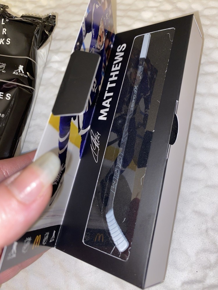 NHL Star Sticks Auston Matthews Collectible Mini Hockey Stick 2025-26 McDonalds