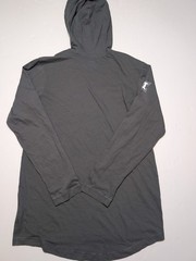 NIKE UCF Knights Long Sleeve Hoodie Shirt Big 12 Script Logo Gray Men&rsquo;s Small S