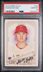 PSA 10 SHOHEI OHTANI/OTANI 2018 TOPPS ALLEN & GINTER Rookie Card RC GEM MINT 10