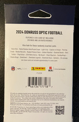 2024 NFL Donruss Optic Football Trading Card Hanger Box