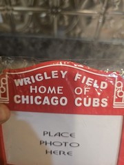 New Advertising Huggies Red Photo Frame WRIGLEY FIELD HOME of the CHICAGO CUBS