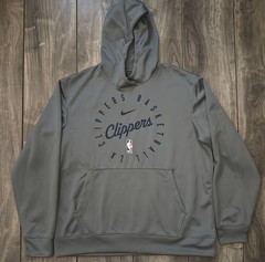 Nike Los Angeles LA Clippers NBA Team Issued Practice Hoodie Gray Men&rsquo;s Large L