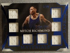 2025 Leaf In the Game Used Sports Relic Mitch Richmond Blue Rare Materials 7/35