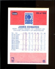 1986 Fleer James Edwards #29 Set Break