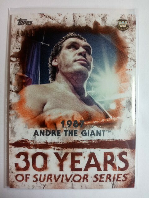 WWE Andre The Giant SS-1 2018 Topps Undisputed Orange Parallel Card SN 92 of 99