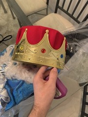 Jerry The King Lawler NOT RING WORN MEN Replica King Crown Male Royal Adult Size