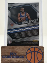 2024-25 Panini Prizm Black Mikal Bridges Snakeskin Prizm #158 New York Knicks