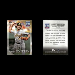Dennis Eckersley #150-62 2019 Topps Greatest Players Oakland Athletics Baseball
