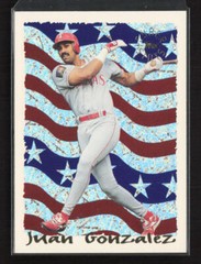 1995 Topps CyberStats Season in Review #3 Juan Gonzalez Texas Rangers