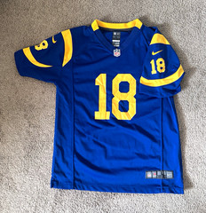 Nike Cooper Kupp #18 Rookie Year LA Los Angeles Rams Jersey Youth Large L 14-16