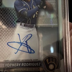 2025 Bowman – Chrome Prospect Autographs Yophery Rodriguez Ref- /499 (AU, RC)