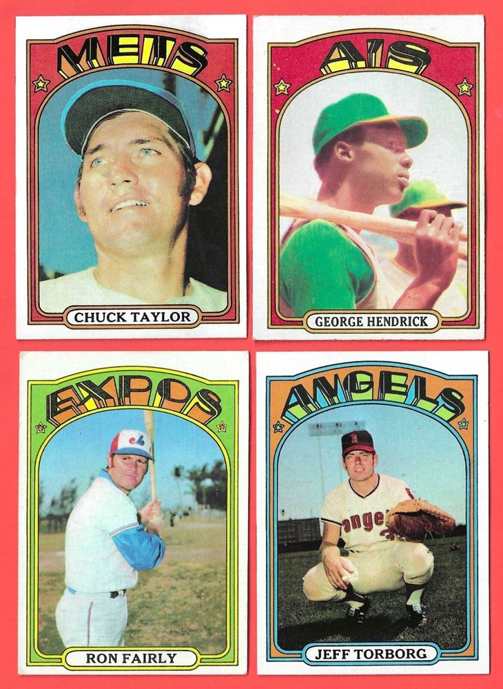 1972 Topps baseball mid-range set break 404-601 – You Pick &lsquo;Em