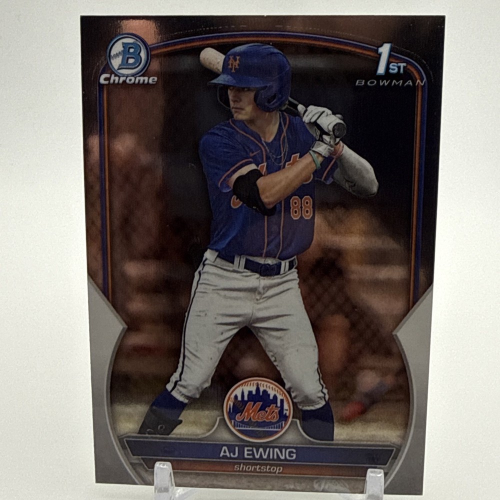 2023 Bowman Draft AJ Ewing Chrome 1st Prospect #BDC-152 Mets