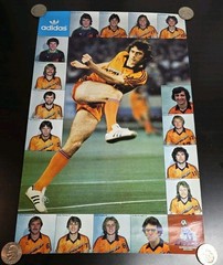 Vintage 1978-1980 Detroit Express Soccer Team Poster Adidas 21 1/2&Prime; x 13 3/4&Prime;