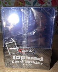 Topload Card Holder 100-Pack BCW 100 Count 3 X4 Clear Card Holder 4 Packs Of 25!