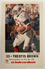 1985 Law Enforcement Agency Theotis Brown St. Louis Cardinals Tips – TCCCX