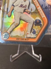 2025 Bowman Draft #BIA-6 Carson Benge Bowman In Action Gold Refractor Insert /50