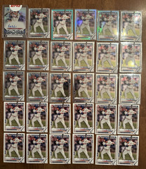 Ethan Wilson – 2021 Bowman Draft Lot – Autograph C21-EW, Refractors BDC-140 ++++