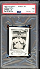 Joe Sewell Card 1926 Spalding Champions #nno PSA 7