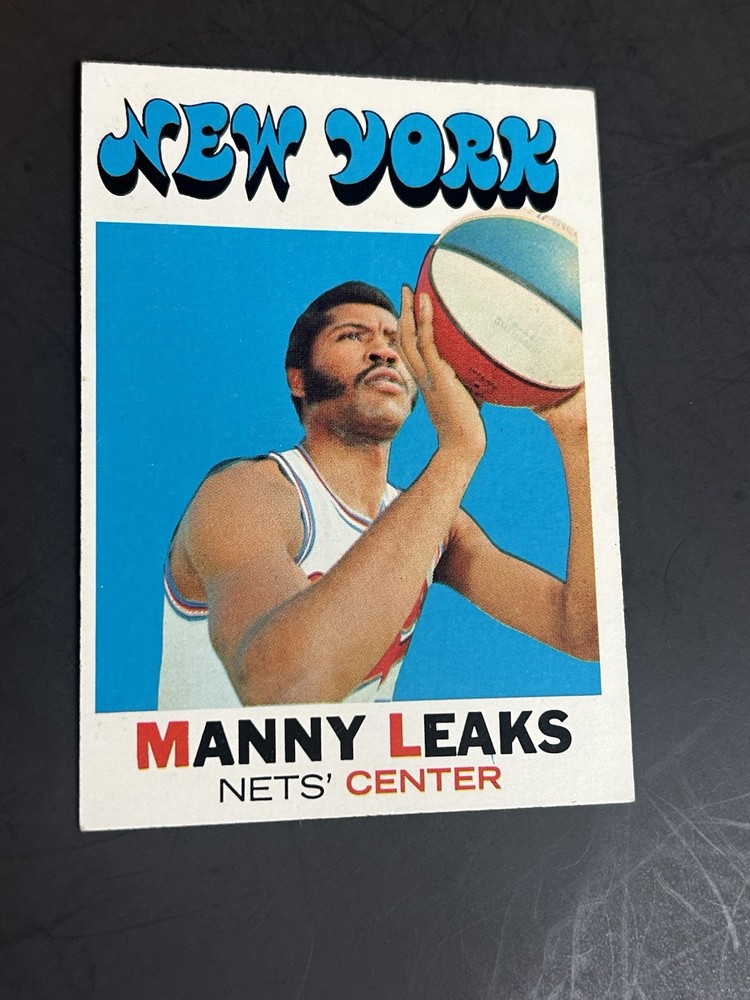 1971-72 Topps Basketball #217 Manny Leaks EXEX+ New York Nets Niagara ABA Rookie