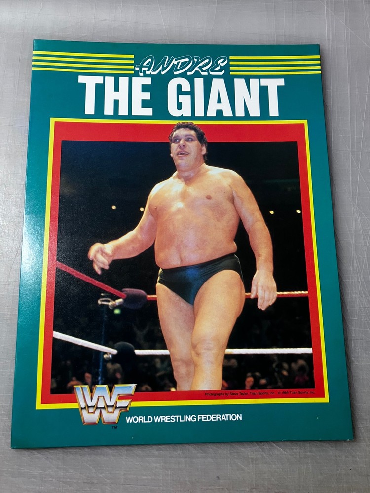 WWF Andre The Giant Portfolio 1985 Titan Sports Wrestling Photo Folder