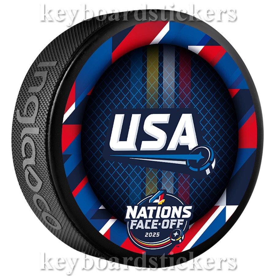 2025 NHL 4 Nations Face-Off Team USA Souvenir Collectors Hockey Puck