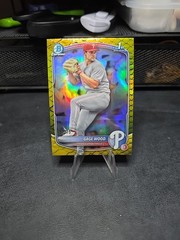 2025 Bowman Draft – Chrome Gage Wood #BDC-4 Yellow Reptilian Refractor /75 (RC)