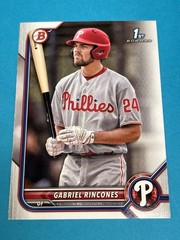 Gabriel Rincones 2022 Bowman Draft 1st Bowman #BD-142 Phillies Qty Avail