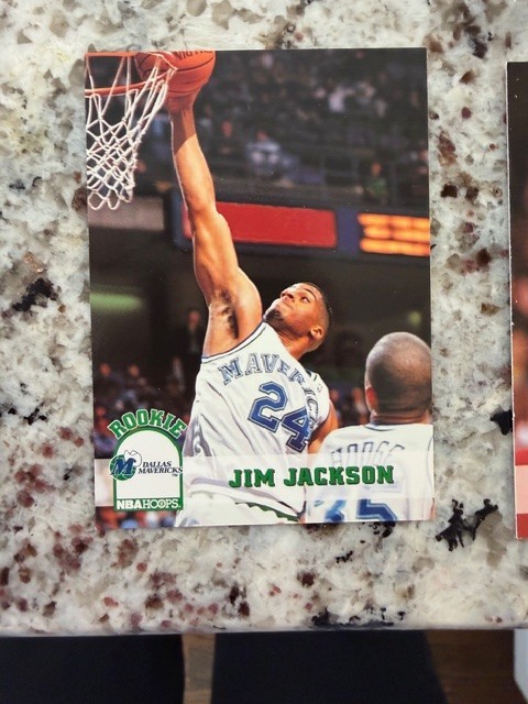 1993-94 NBA HOOPS ROOKIE CARD DALLAS MAVERICKS JIM JACKSON #48