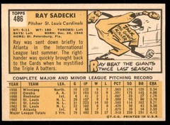 1963 Topps NM Ray Sadecki #486